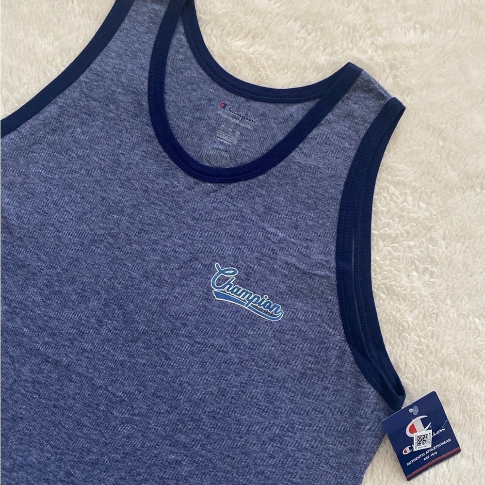 NWT Champion Men's Blue Tank Top Men’s Size Large . - Picture 2 of 12